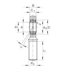 US GAL50-DO-2RS,  DIN ISO 12 240-4 ˜ʣݼySoɂȴܷ