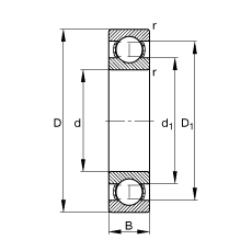 S S6004,  DIN 625-1 ˜ʵҪߴ磬͸go