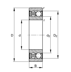 {(dio)S 2310-2RS-TVH, (j) DIN 630 ˜ʵҪߴ, ɂ(c)ܷ