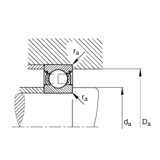 S 6220-2Z,  DIN 625-1 ˜ʵҪߴ, ɂg϶ܷ