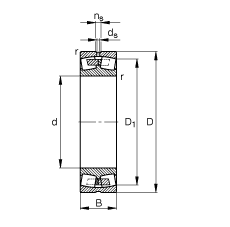 {ĝLS 22340-MB,  DIN 635-2 ˜ʵҪߴ