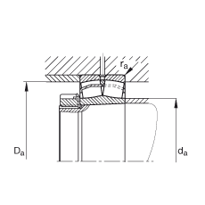 {ĝLS 23126-E1-K-TVPB,  DIN 635-2 ˜ʵҪߴ, FףF 1:12