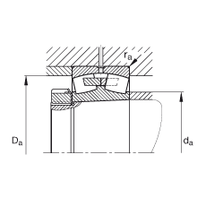 {ĝLS 23152-K-MB,  DIN 635-2 ˜ʵҪߴ, FףF 1:12