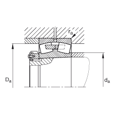 {ĝLS 23084-B-K-MB,  DIN 635-2 ˜ʵҪߴ, FףF 1:12